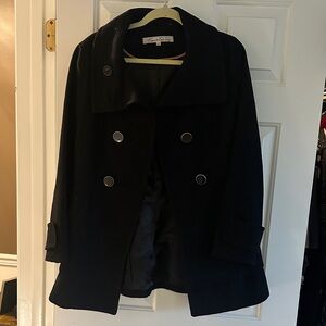 Kenneth Cole New York Black Pea Coat